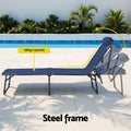 Gardeon Sun Lounger Folding Beach Chair Outdoor Patio Furniture