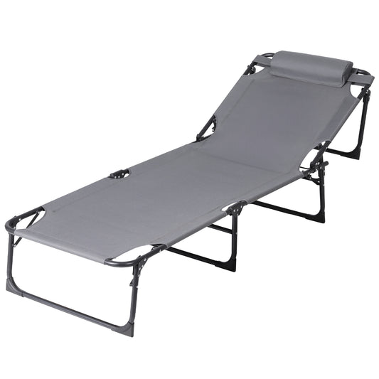 Gardeon Sun Lounger Folding Beach Chair Outdoor Patio Furniture