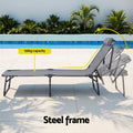 Gardeon Sun Lounger Folding Beach Chair Outdoor Patio Furniture