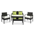 Gardeon Wicker Outdoor Sofa Set Lounge Patio Furniture Table Chairs