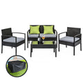 Gardeon Wicker Lounge Sofa Set Outdoor Furniture Table Chairs Cover