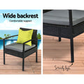 Gardeon Wicker Lounge Sofa Set Outdoor Furniture Table Chairs Cover