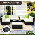 Gardeon 10pc Outdoor Wicker Sofa Set Lounge Couch with Cover