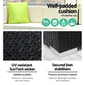 Gardeon 10pc Outdoor Wicker Sofa Set 9 Seater Lounge Couch
