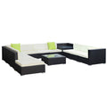 Gardeon 12PC Wicker Sofa Set Outdoor Furniture w Storage Cover