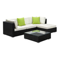 Gardeon 5 Piece Wicker Outdoor Sofa Set Lounge Couch