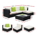 Gardeon 5 Piece Wicker Outdoor Sofa Set Lounge Couch