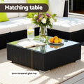 Gardeon 5 Piece Wicker Outdoor Sofa Set Lounge Couch