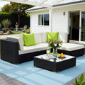 Gardeon 5 Piece Wicker Outdoor Sofa Set Lounge Couch