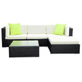 Gardeon 5 Piece Outdoor Wicker Lounge 4 Seater Sofa Setting