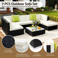 Gardeon 7pc Outdoor Wicker Lounge Setting Sofa Couch Cover