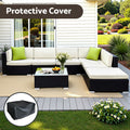 Gardeon 7pc Outdoor Wicker Lounge Setting Sofa Couch Cover