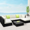 Gardeon 7 Piece Outdoor Wicker Sofa Set 6 Seater Lounge Couch