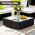 Gardeon 9pc Outdoor Wicker Sofa Set Lounge Couch Cover