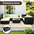 Gardeon 9pc Outdoor Wicker Sofa Set Lounge Couch Cover