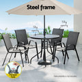 Gardeon Outdoor Dining Set 4 Seater Patio Garden Furniture Table Chairs