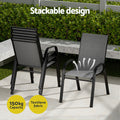 Gardeon Outdoor Dining Set 4 Seater Patio Garden Furniture Table Chairs