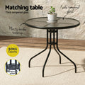 Gardeon Outdoor Dining Set 4 Seater Patio Garden Furniture Table Chairs