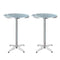 Gardeon Outdoor Bar Table Set 2 Aluminium Round 70/110cm