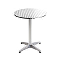 Gardeon Outdoor Bar Table Set 4 Aluminium Round 70/110cm