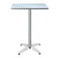 Gardeon Outdoor Bar Table Adjustable Aluminium Square 70-110cm