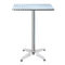 Gardeon Outdoor Bar Table Adjustable Aluminium Square 70-110cm