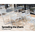 Gardeon Outdoor Bar Table Adjustable Aluminium Square 70-110cm