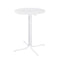 Gardeon Round Folding Outdoor Bar Table 109cm White Patio Furniture