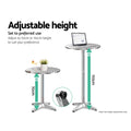 Gardeon 3 Piece Outdoor Bar Set Bistro Table Stools Round Cafe