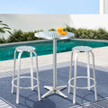 Gardeon 3 Piece Outdoor Bar Set Bistro Table Stools Round Cafe