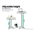 Gardeon Outdoor Bar Set 3pc Bistro Table Stools Adjustable Square