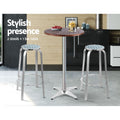 Gardeon Outdoor Bar Set 3pc Bistro Table Stools Wooden Cafe
