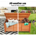Gardeon 210L Outdoor Storage Bench Box Wooden Garden Patio Chair