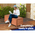Gardeon 210L Outdoor Storage Bench Box Wooden Garden Patio Chair
