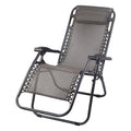 Gardeon Zero Gravity Chair Folding Recliner Beige Outdoor Sun Lounge