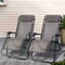 Gardeon Zero Gravity Chair 2PC Folding Recliner Outdoor Beige
