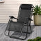 Gardeon Zero Gravity Chair Folding Recliner Black Outdoor Sun Lounge