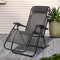 Gardeon Zero Gravity Chair Folding Recliner Grey Outdoor Camping