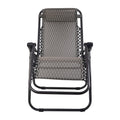 Gardeon Zero Gravity Chair Folding Recliner Grey Outdoor Camping