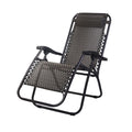 Gardeon Zero Gravity Chair Folding Recliner Grey Outdoor Camping
