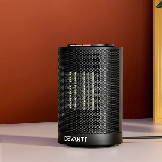 Devanti Electric Fan Heater 1200W Portable Warm Air