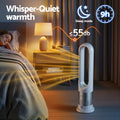 Devanti Bladeless Tower Fan Heater 2in1 Portable Oscillating White