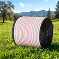 Giantz Electric Fence Tape 400M Red White Polytape Wire