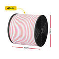 Giantz Electric Fence Tape 400M Red White Polytape Wire