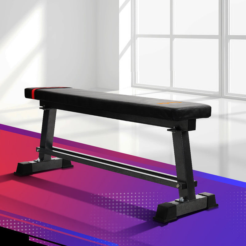 Everfit Weight Bench Flat 300kg Capacity Home Gym Press Equipment