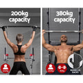 Everfit Weight Bench Chin Up Bar 380kg Capacity Home Gym