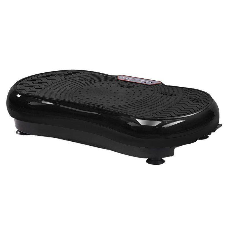 Everfit Vibration Machine Platform with Resistance Rope Black