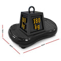 Everfit Vibration Machine Platform with Resistance Rope Black