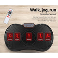 Everfit Vibration Machine Platform with Resistance Rope Black
