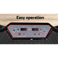 Everfit Vibration Machine Platform with Resistance Rope Black